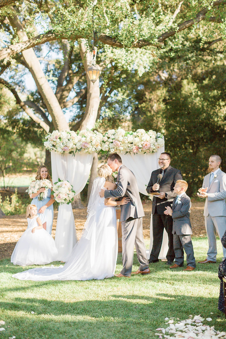 A Romantic Soft Blue Temecula Wedding via TheELD.com