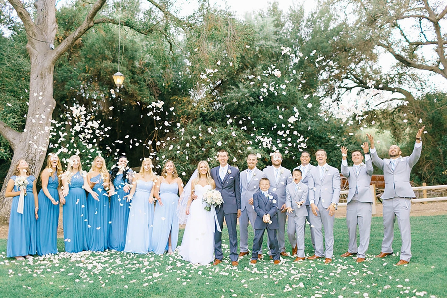 A Romantic Soft Blue Temecula Wedding via TheELD.com