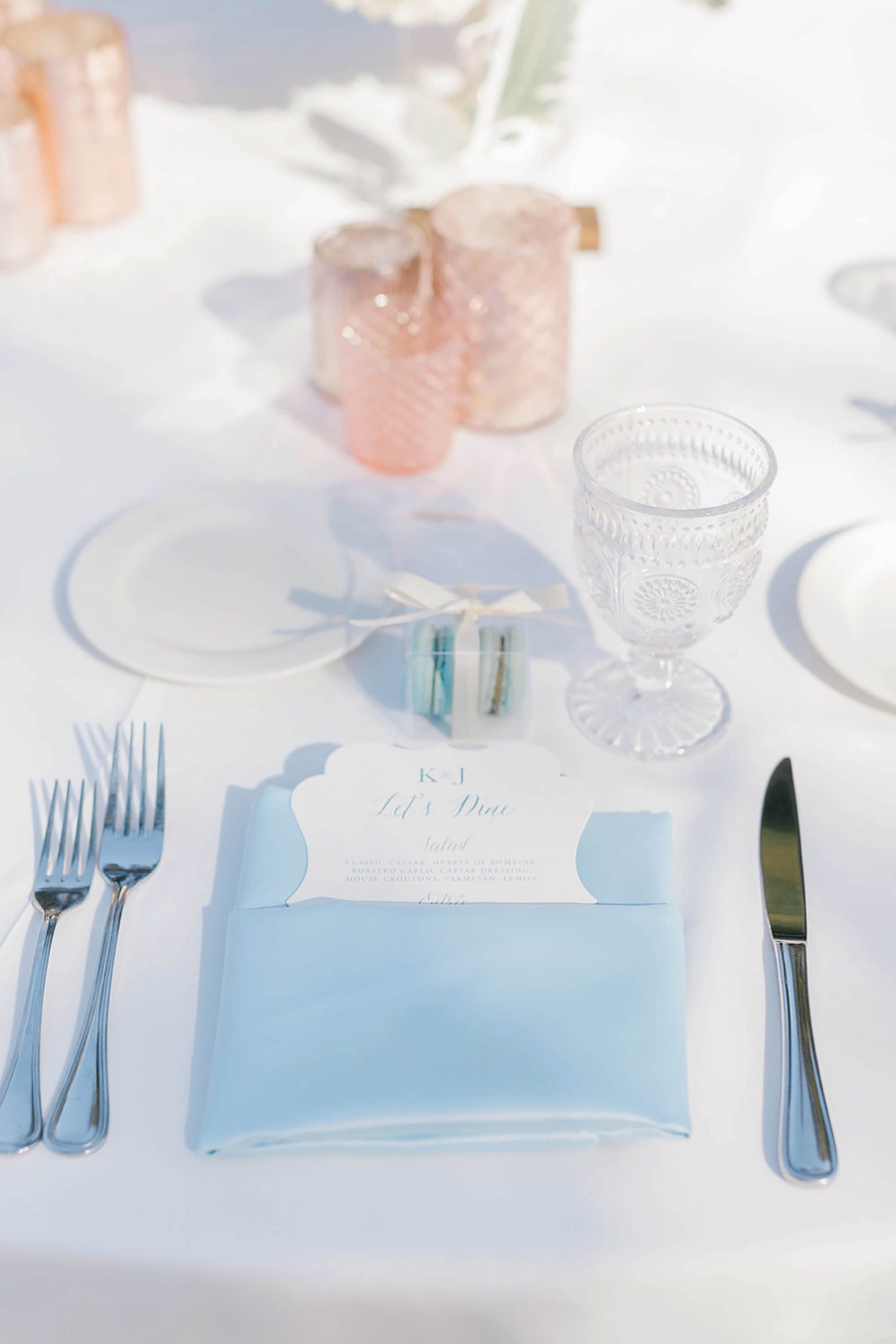 A Romantic Soft Blue Temecula Wedding via TheELD.com