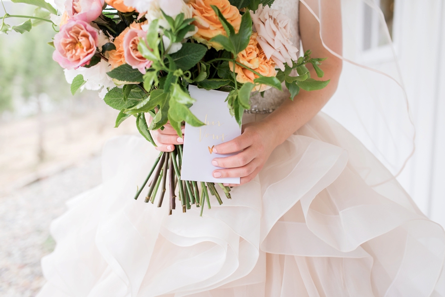 Blush & Peach Colorado Ranch Wedding via TheELD.com