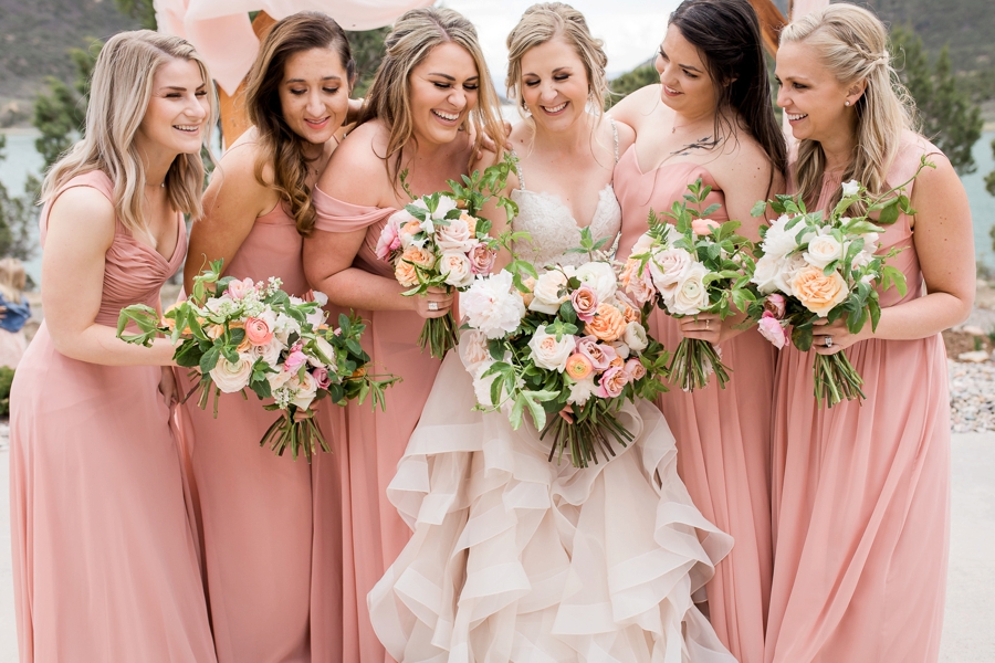 Blush & Peach Colorado Ranch Wedding via TheELD.com