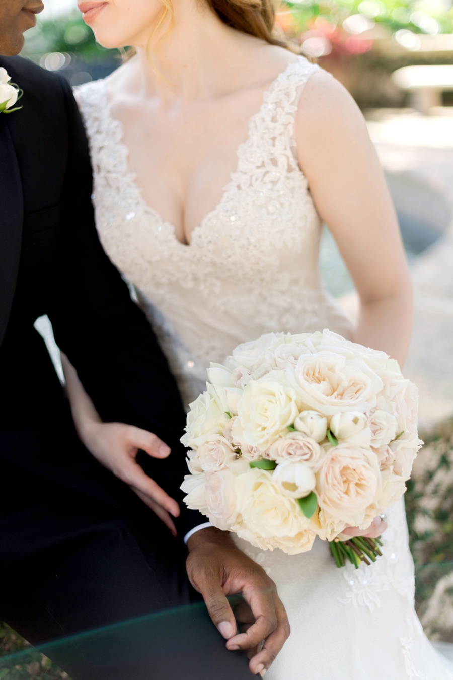 Romantic Pink & White Florida Wedding via TheELD.com