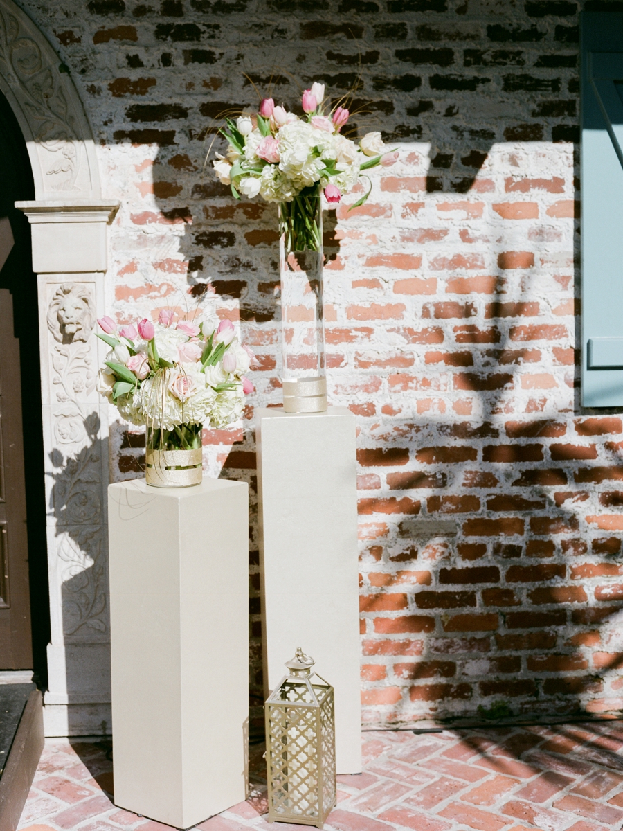 Romantic Pink & White Florida Wedding via TheELD.com