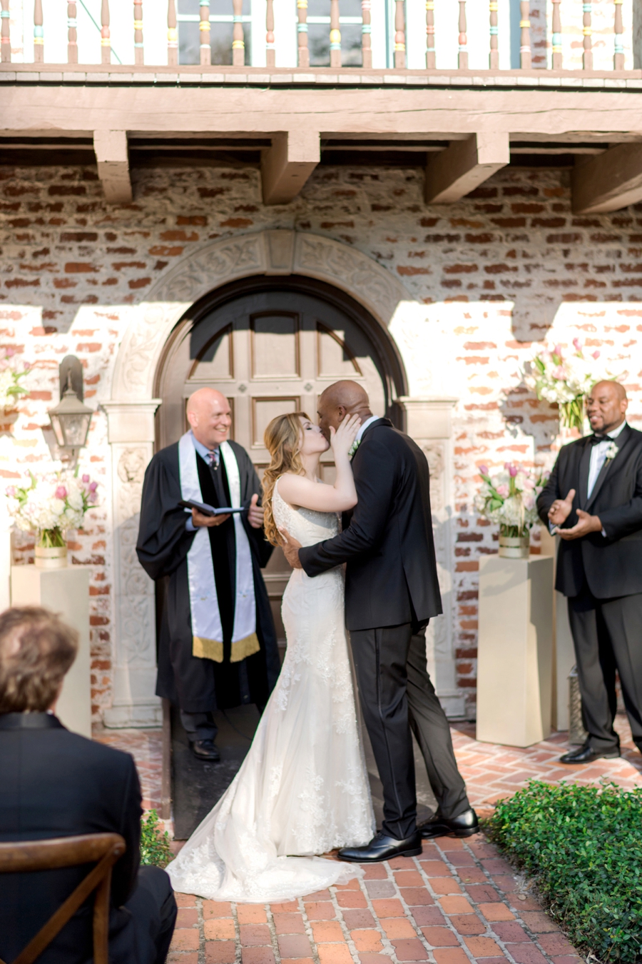 Romantic Pink & White Florida Wedding via TheELD.com