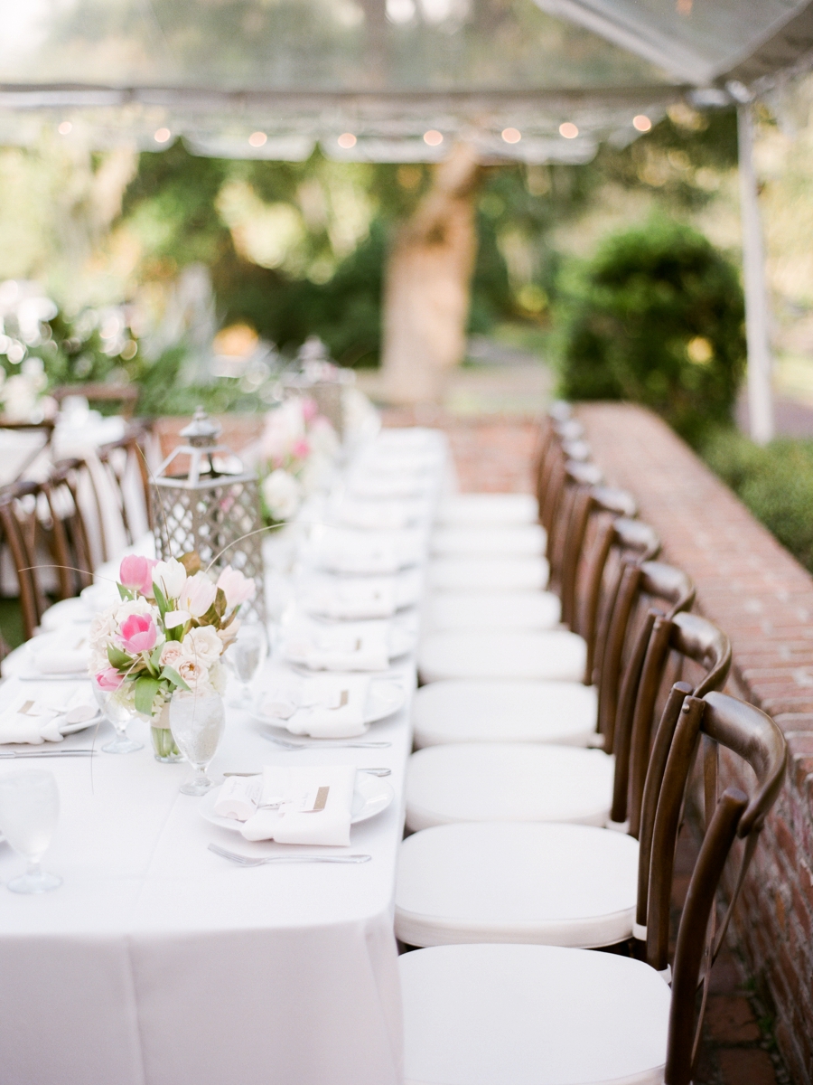 Romantic Pink & White Florida Wedding via TheELD.com