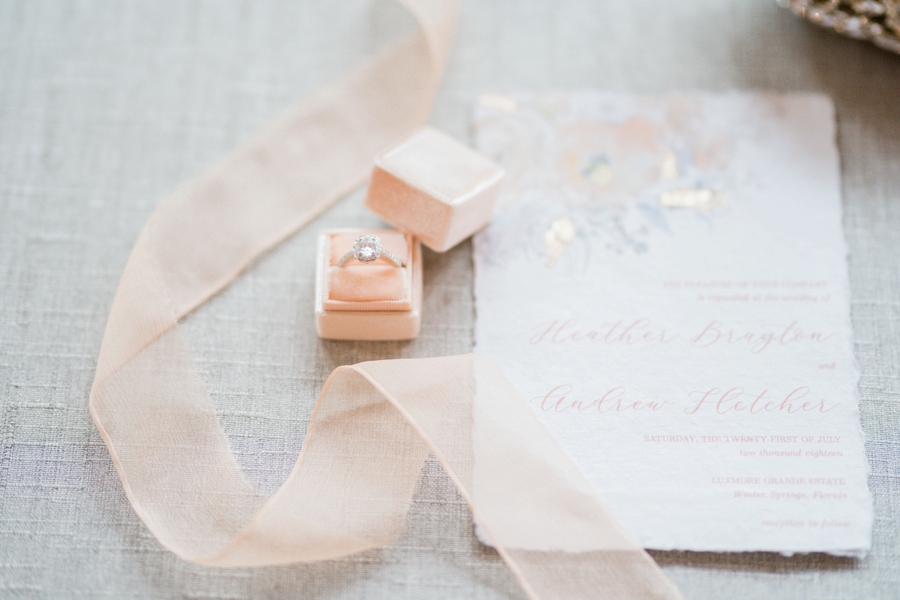 Timeless & Romantic Peach Wedding Ideas via TheELD.com