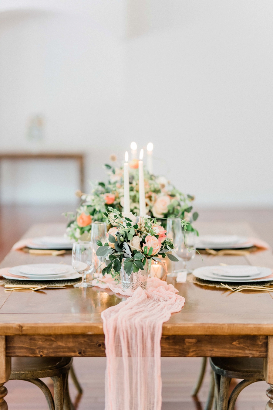 Timeless & Romantic Peach Wedding Ideas via TheELD.com