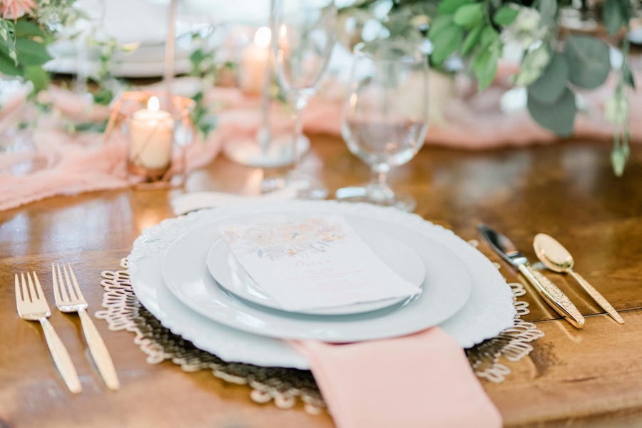 Timeless & Romantic Peach Wedding Ideas via TheELD.com