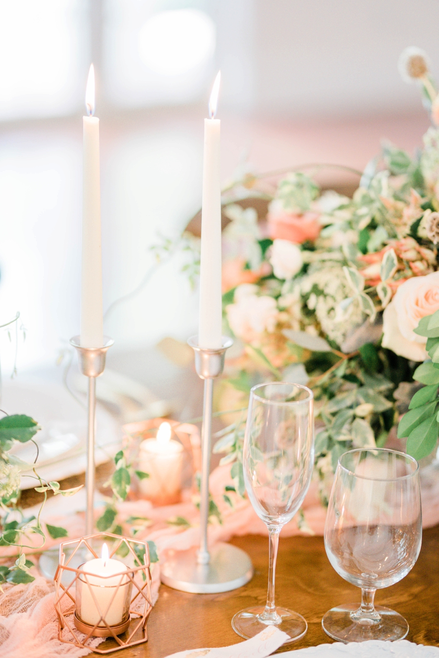 Timeless & Romantic Peach Wedding Ideas via TheELD.com