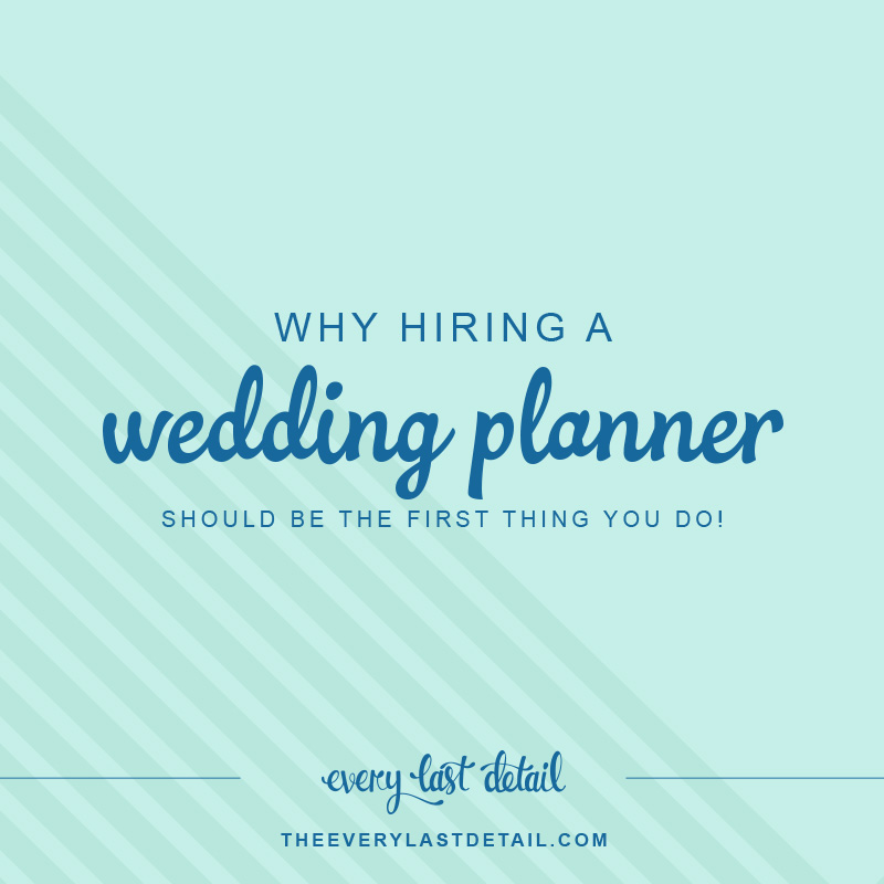 Why hiring a wedding planner should be the first thing you do!  via TheELD.com
