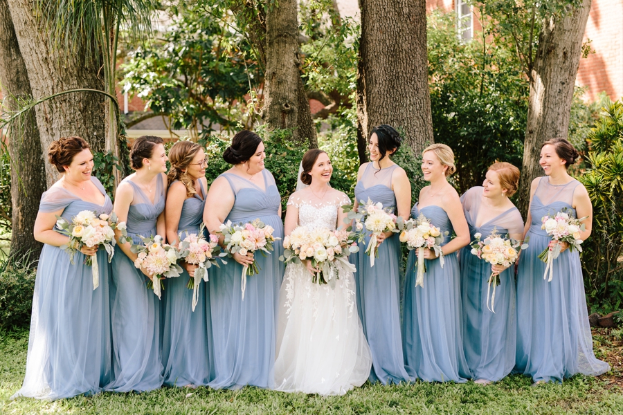 A Romantic Blush & Blue Tampa Wedding via TheELD.com