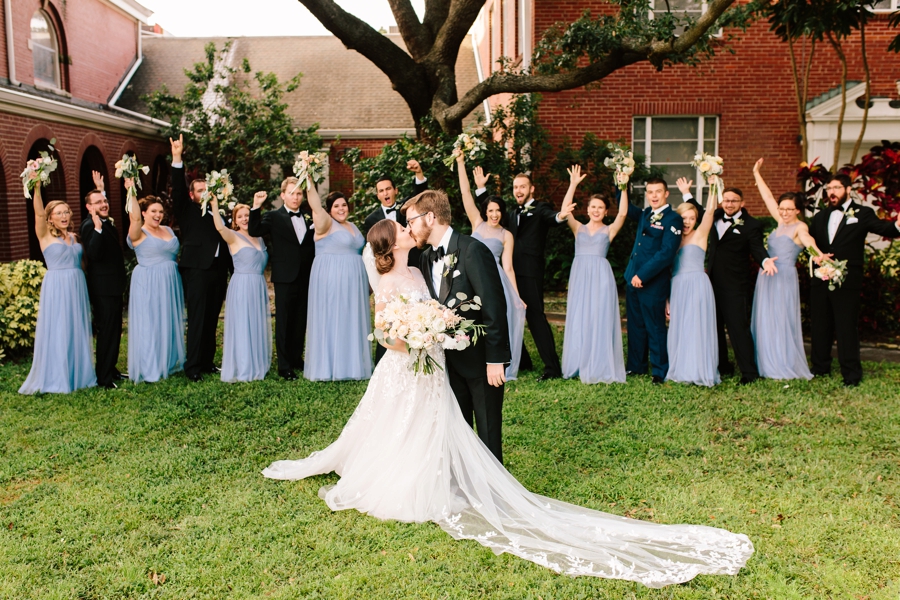 A Romantic Blush & Blue Tampa Wedding via TheELD.com