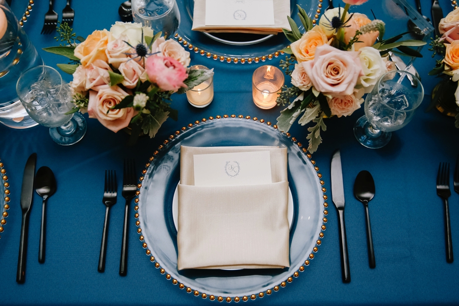 A Romantic Blush & Blue Tampa Wedding via TheELD.com