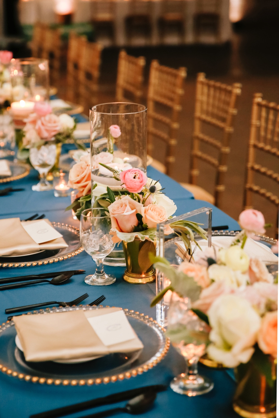 A Romantic Blush & Blue Tampa Wedding via TheELD.com