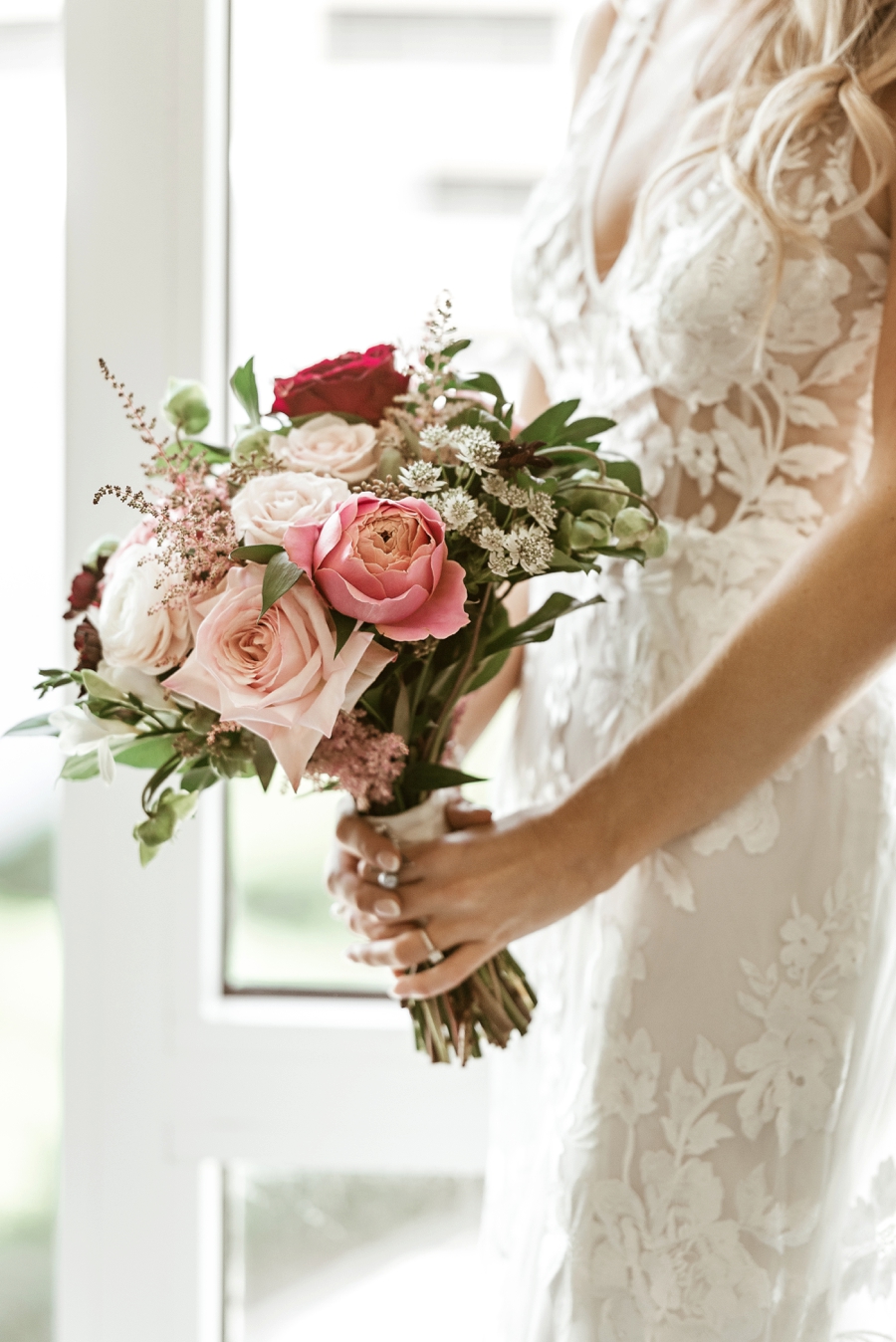 An Elegant Blush & Red Sarasota Wedding via TheELD.com