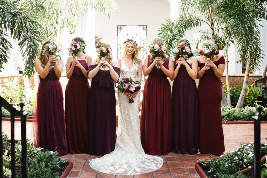 An Elegant Blush & Red Sarasota Wedding via TheELD.com