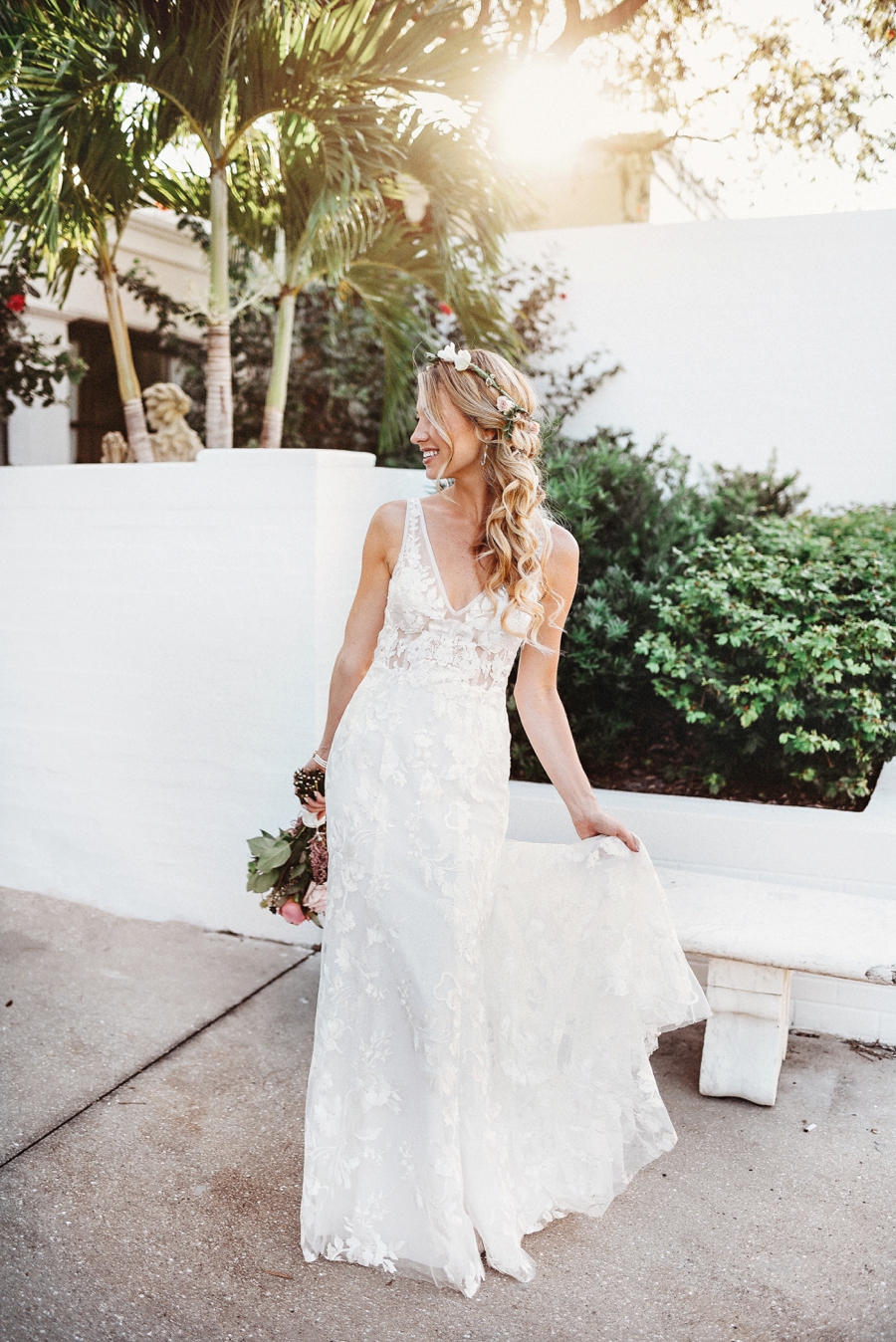 An Elegant Blush & Red Sarasota Wedding via TheELD.com