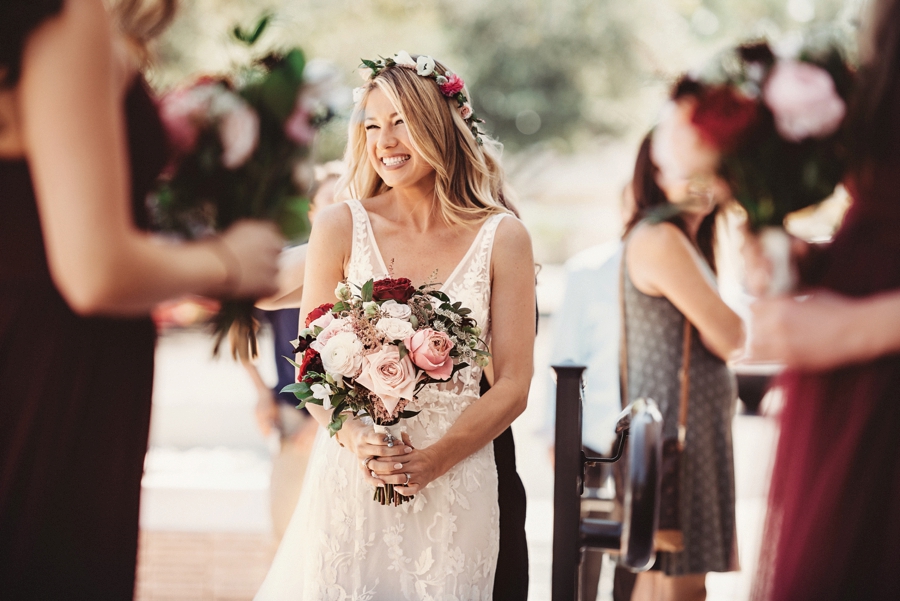 An Elegant Blush & Red Sarasota Wedding via TheELD.com