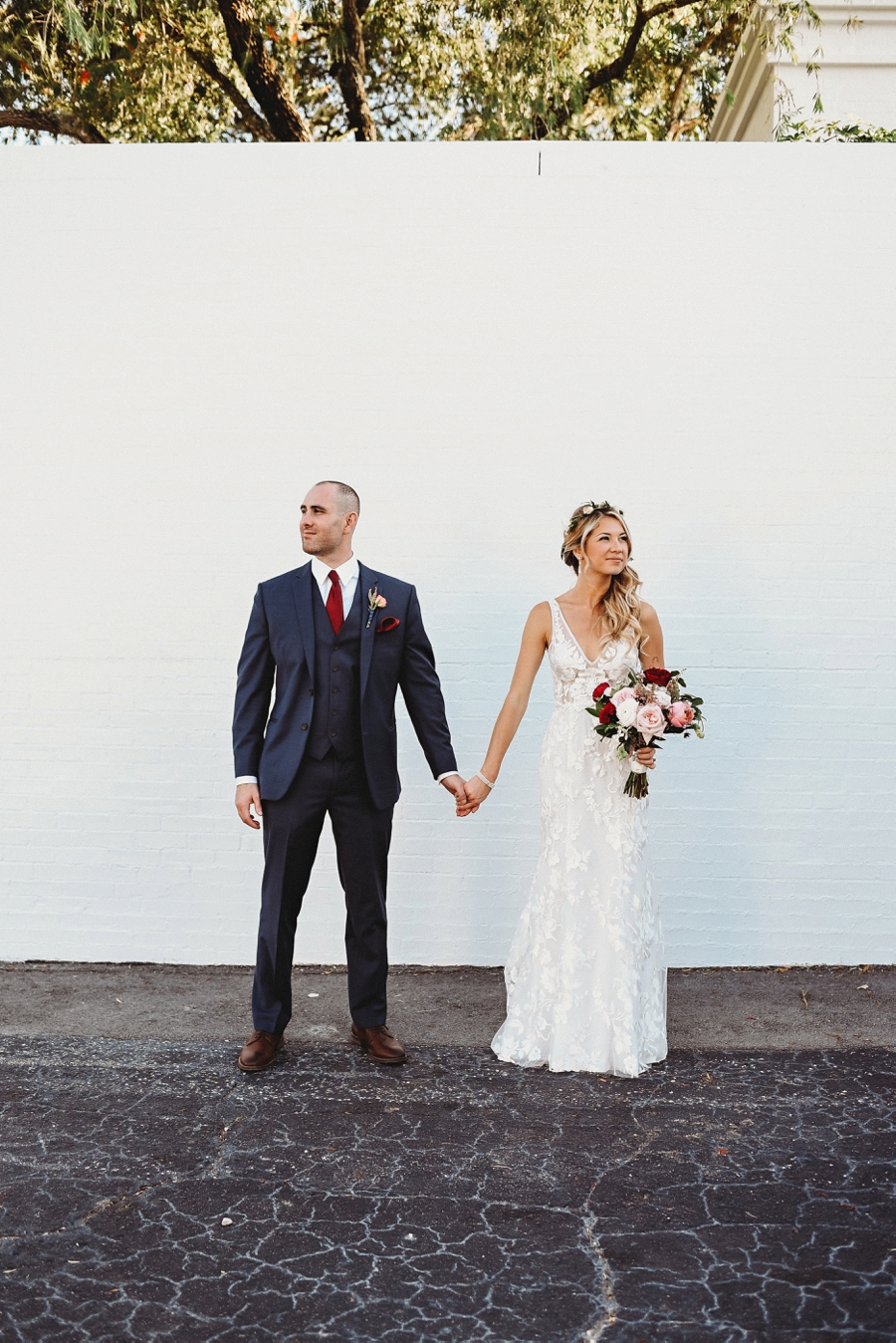 An Elegant Blush & Red Sarasota Wedding via TheELD.com