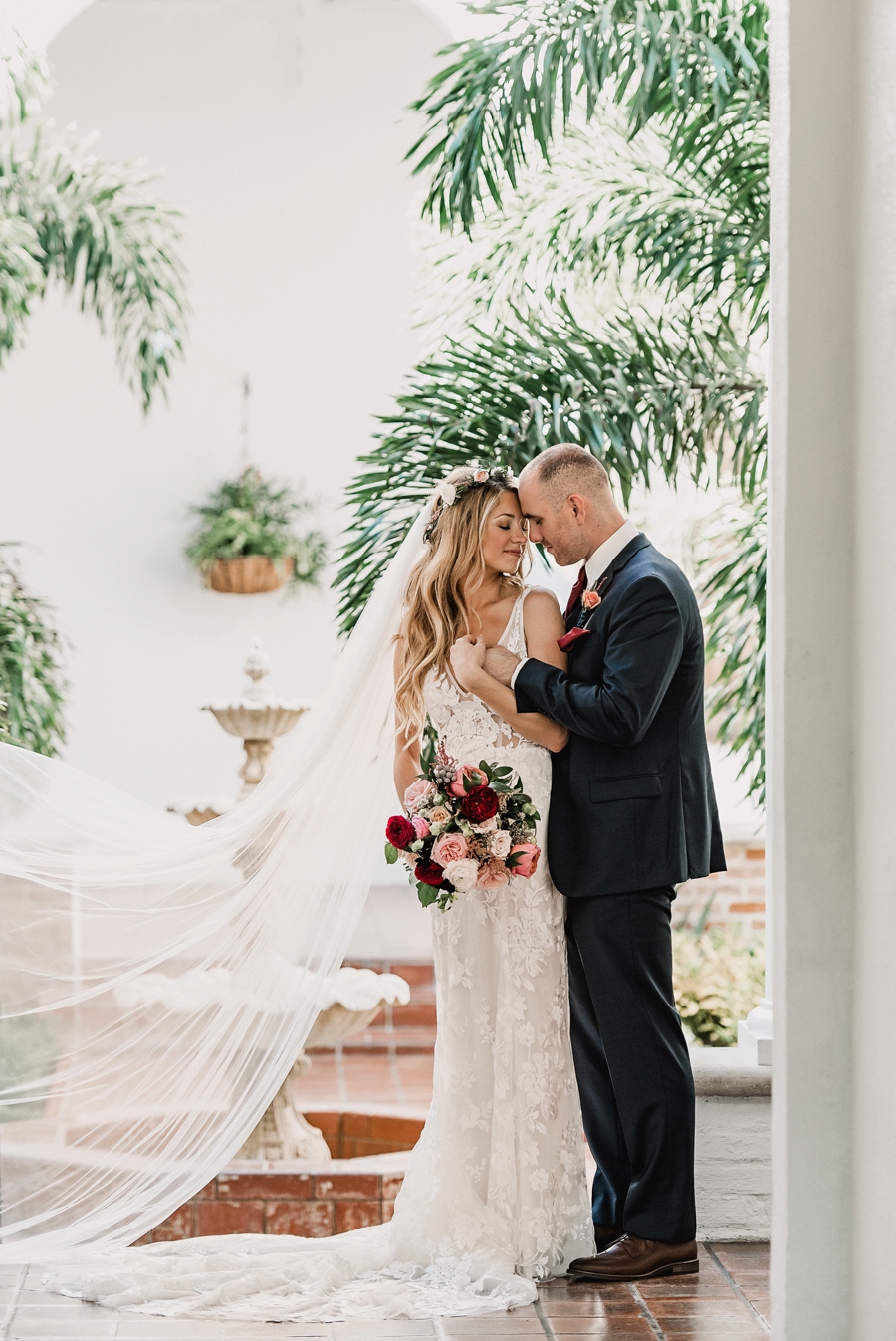 An Elegant Blush & Red Sarasota Wedding via TheELD.com