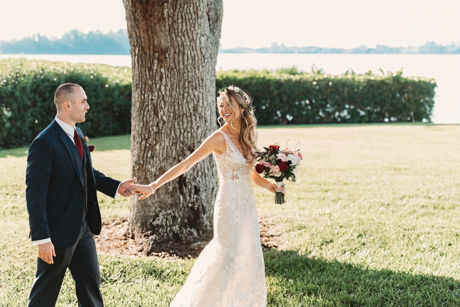 An Elegant Blush & Red Sarasota Wedding via TheELD.com