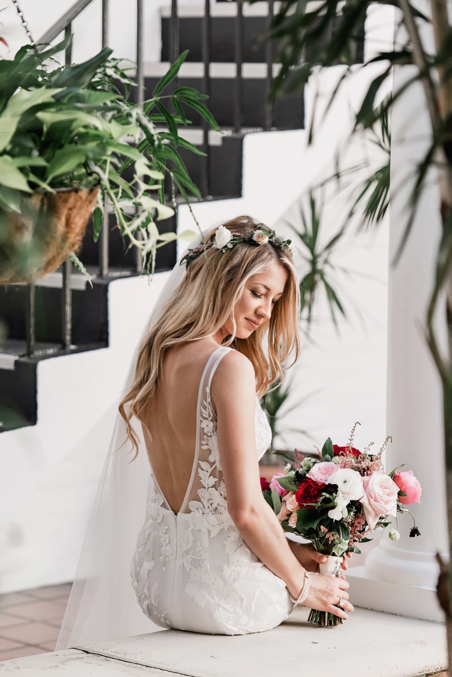 An Elegant Blush & Red Sarasota Wedding via TheELD.com