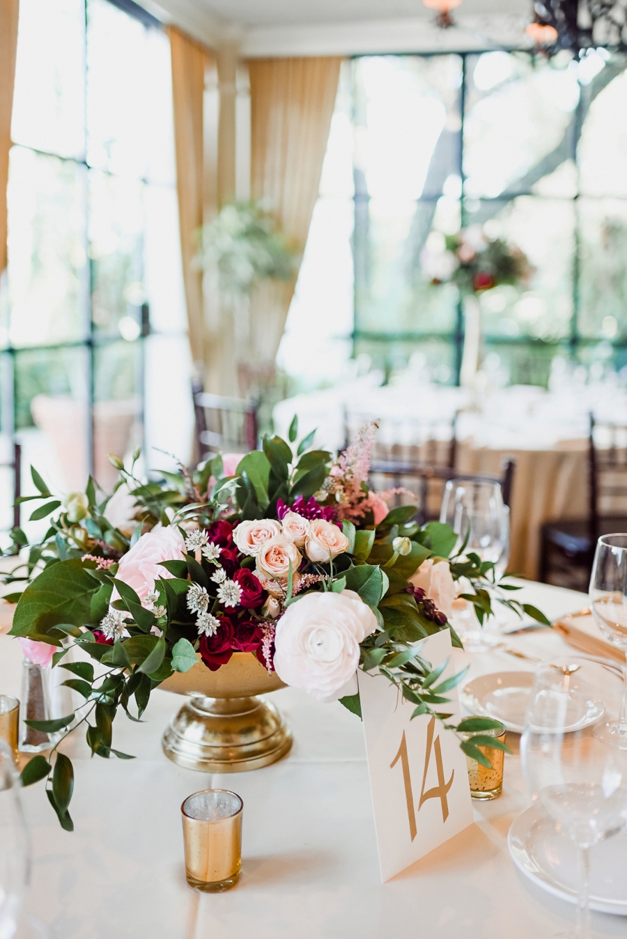 An Elegant Blush & Red Sarasota Wedding via TheELD.com