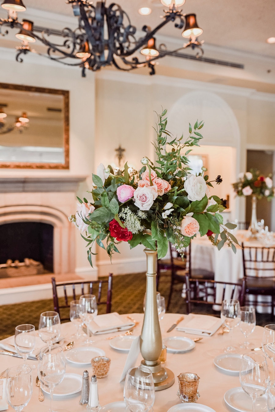 An Elegant Blush & Red Sarasota Wedding via TheELD.com