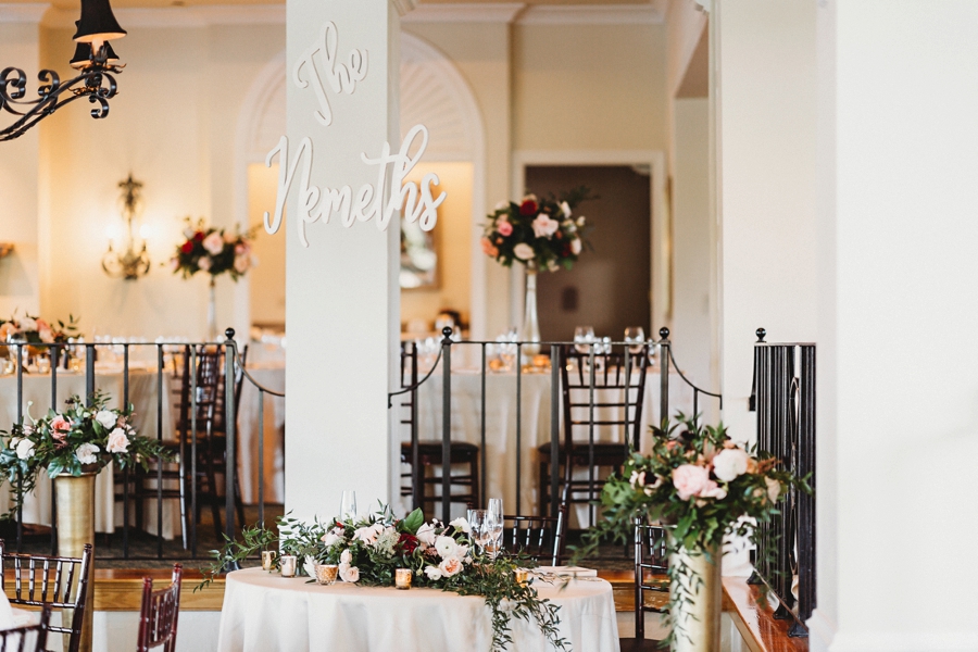 An Elegant Blush & Red Sarasota Wedding via TheELD.com