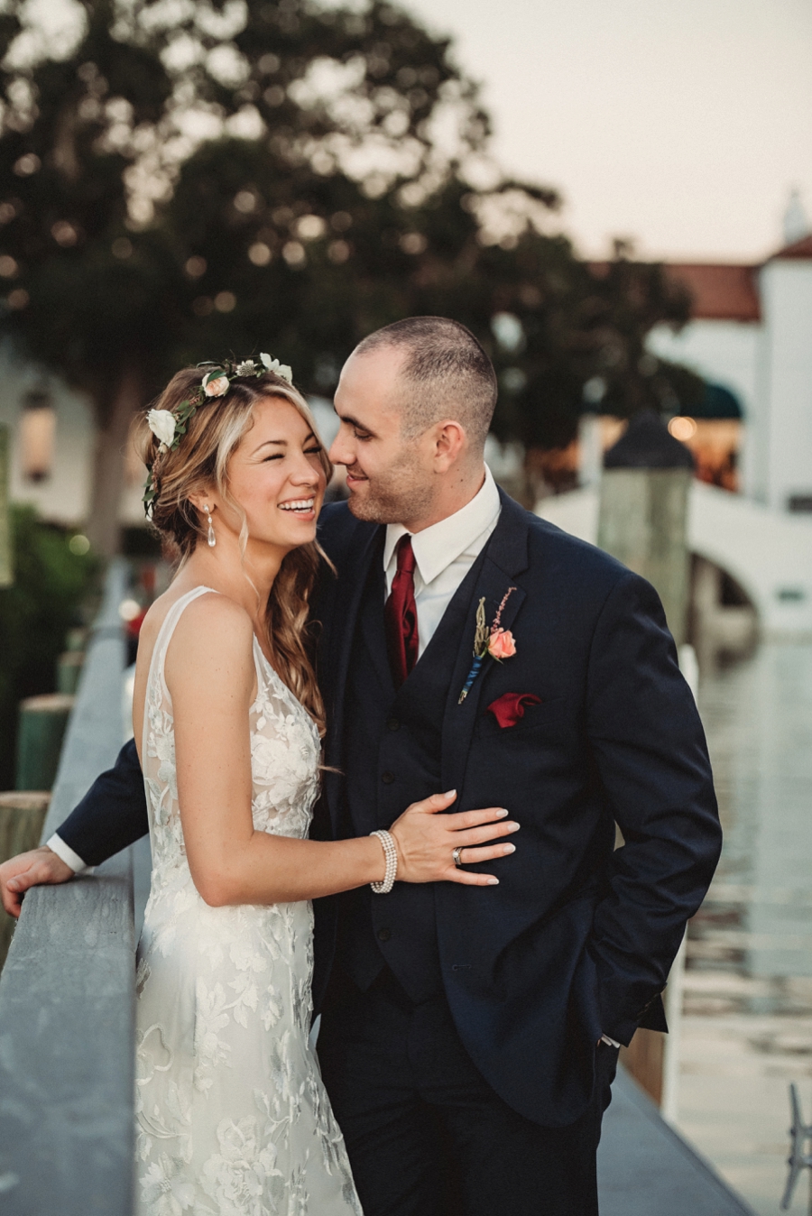 An Elegant Blush & Red Sarasota Wedding via TheELD.com