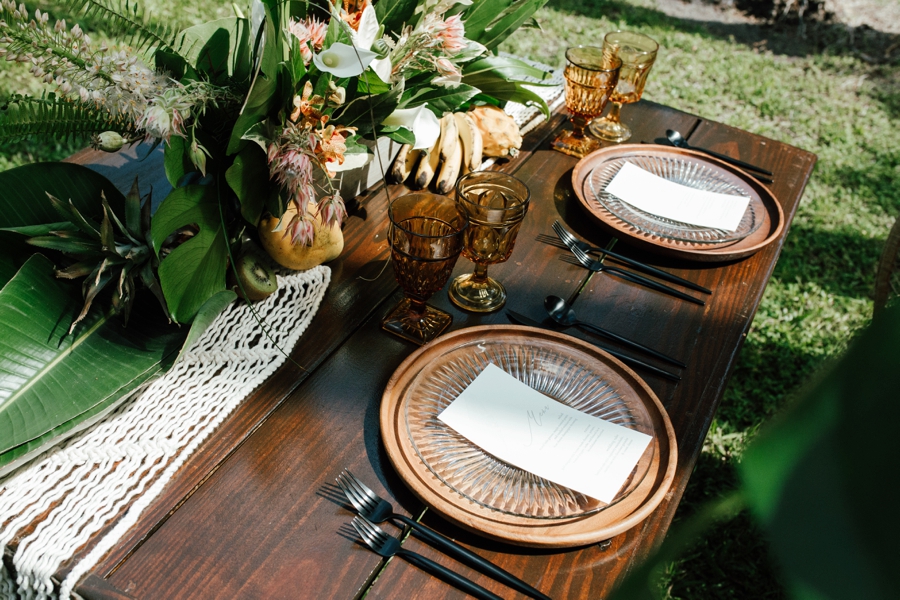 Tropical Bali Inspired Wedding Ideas via TheELD.com