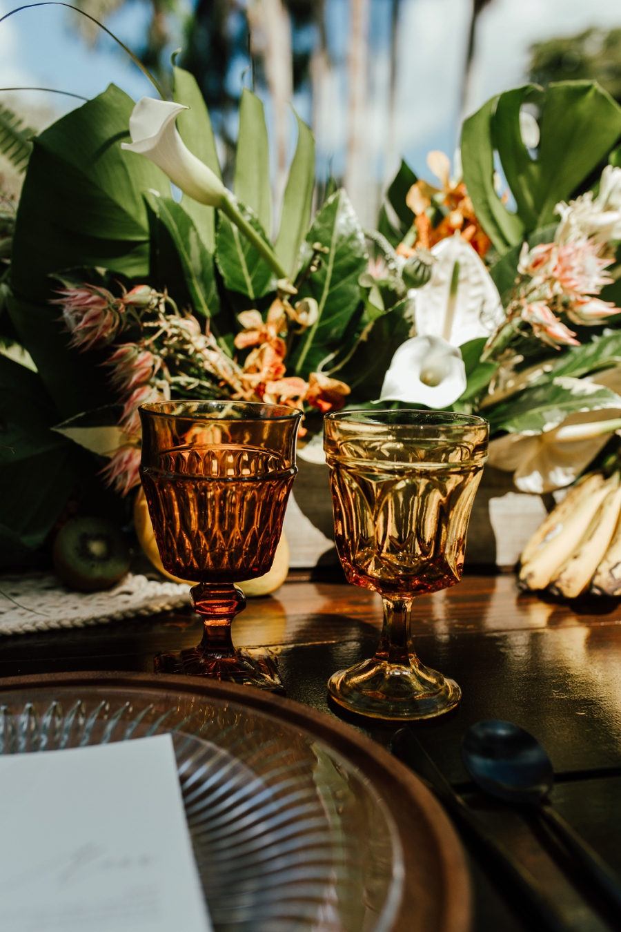 Tropical Bali Inspired Wedding Ideas via TheELD.com