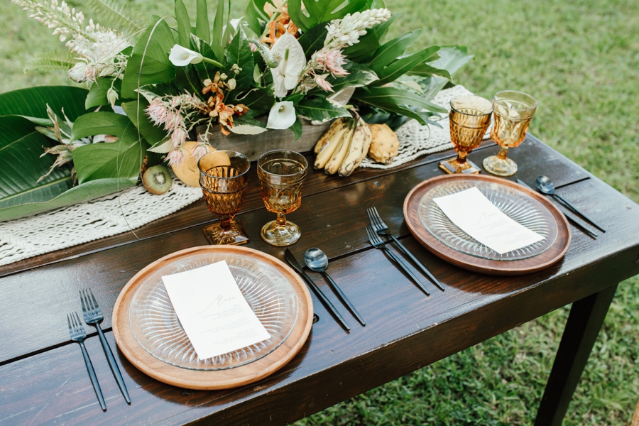 Tropical Bali Inspired Wedding Ideas via TheELD.com