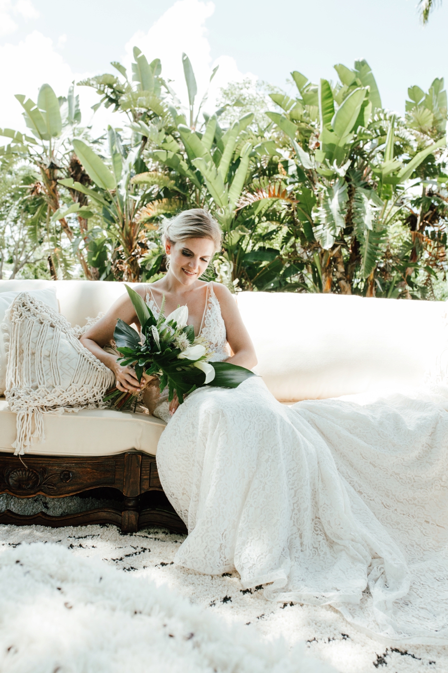 Tropical Bali Inspired Wedding Ideas via TheELD.com