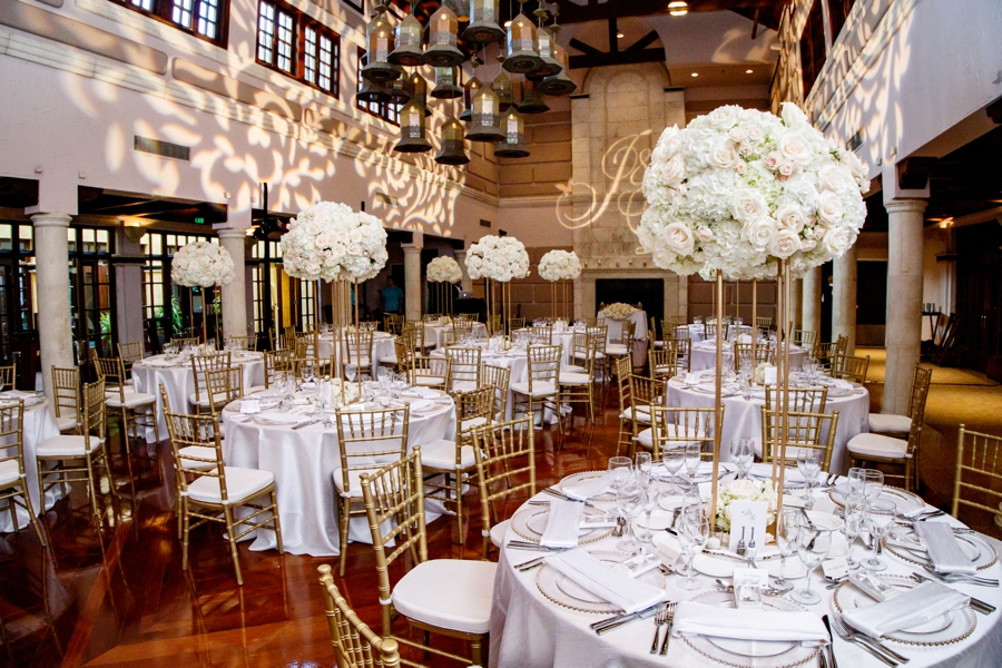 A Glamorous White Orlando Wedding via TheELD.com