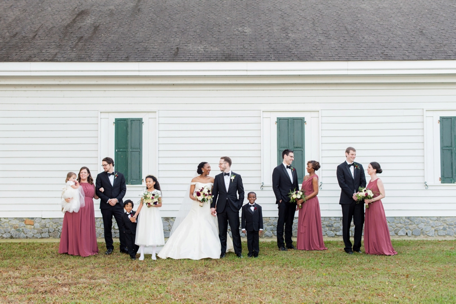 An Elegant Burgundy North Carolina Wedding via TheELD.com