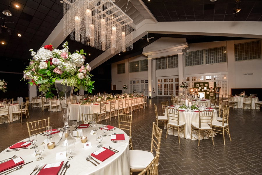 An Elegant Burgundy North Carolina Wedding via TheELD.com
