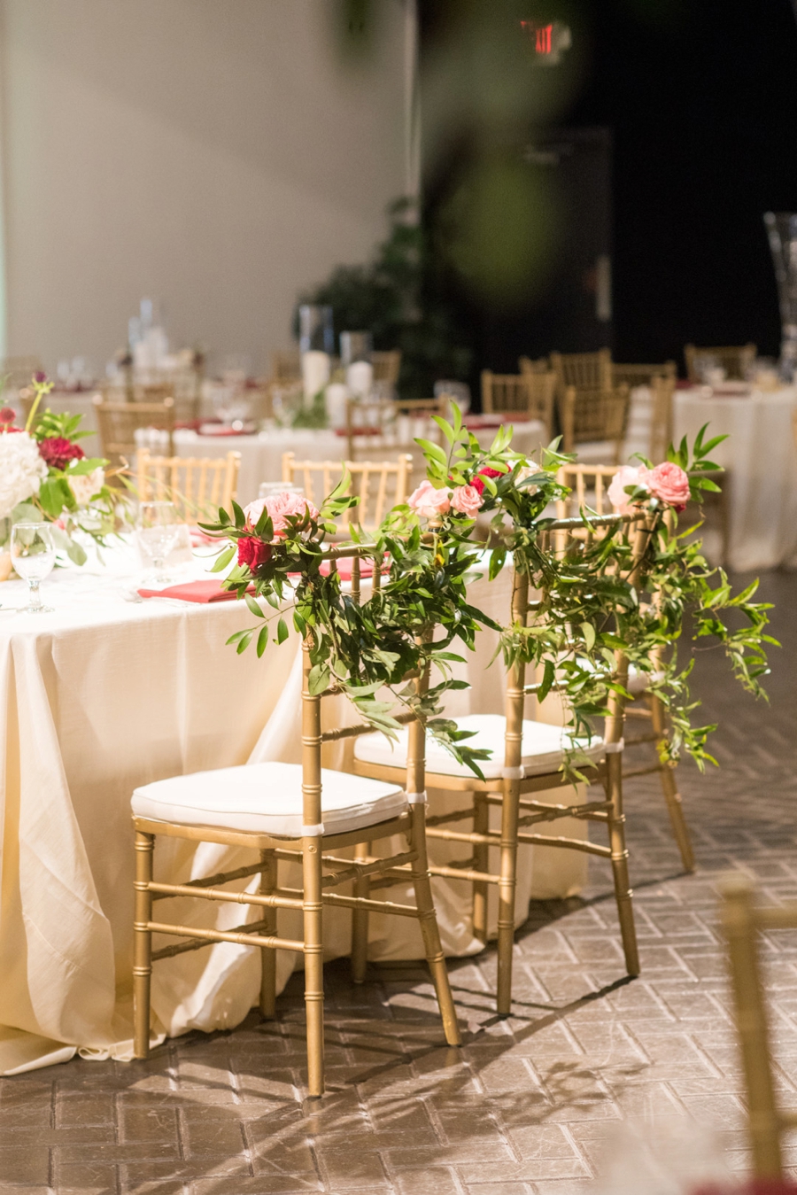 An Elegant Burgundy North Carolina Wedding via TheELD.com