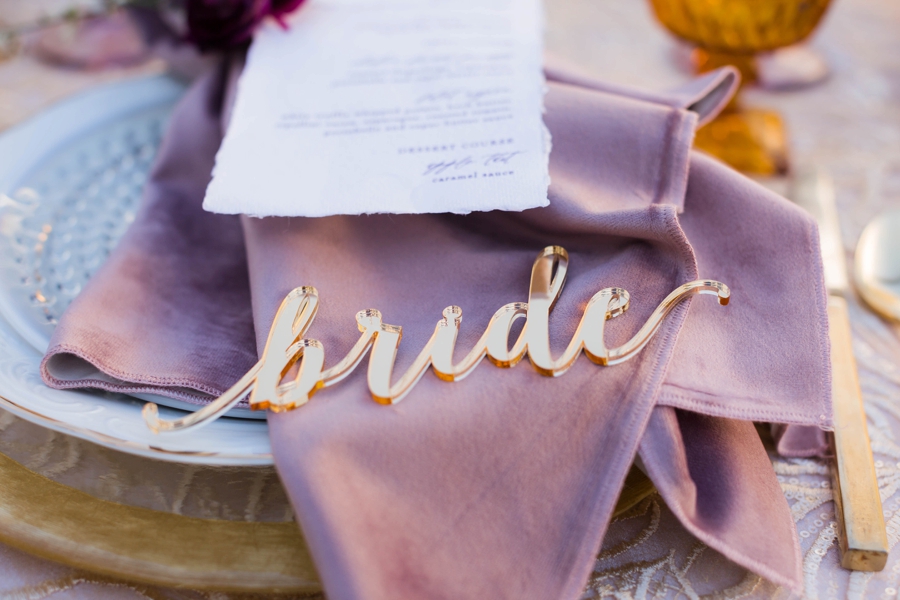 Lavender and Red Southern California Wedding Inspiration via TheELD.com