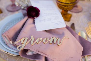 Lavender and Red Southern California Wedding Inspiration via TheELD.com