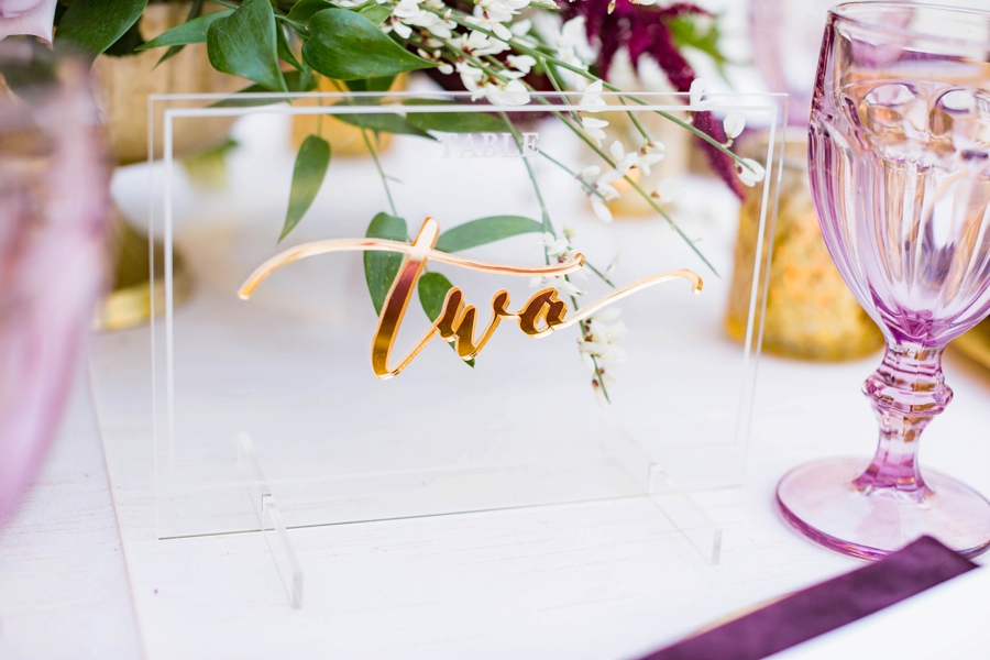 Lavender and Red Southern California Wedding Inspiration via TheELD.com