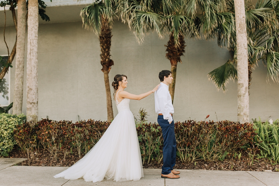 Organic Coastal Inspired Clearwater Beach Wedding via TheELD.com