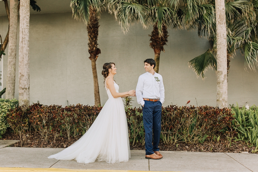 Organic Coastal Inspired Clearwater Beach Wedding via TheELD.com