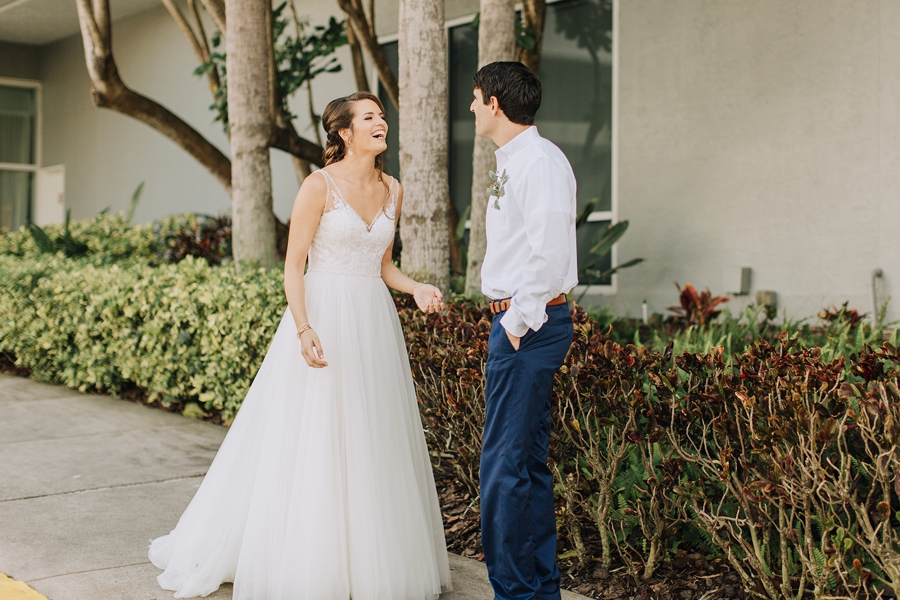 Organic Coastal Inspired Clearwater Beach Wedding via TheELD.com