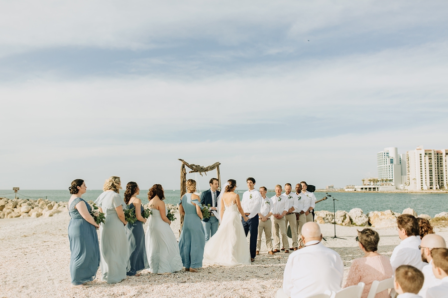 Organic Coastal Inspired Clearwater Beach Wedding via TheELD.com