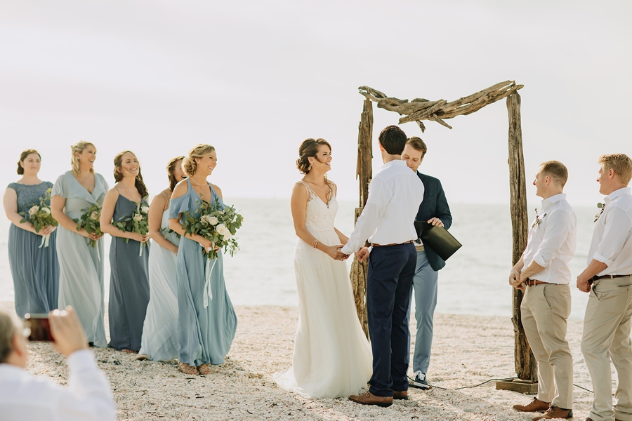 Organic Coastal Inspired Clearwater Beach Wedding via TheELD.com