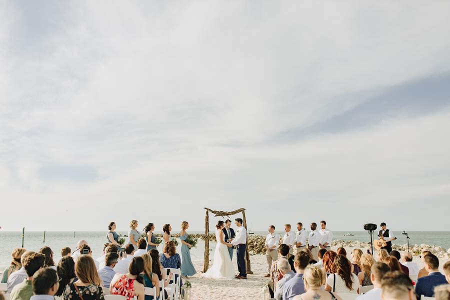 Organic Coastal Inspired Clearwater Beach Wedding via TheELD.com