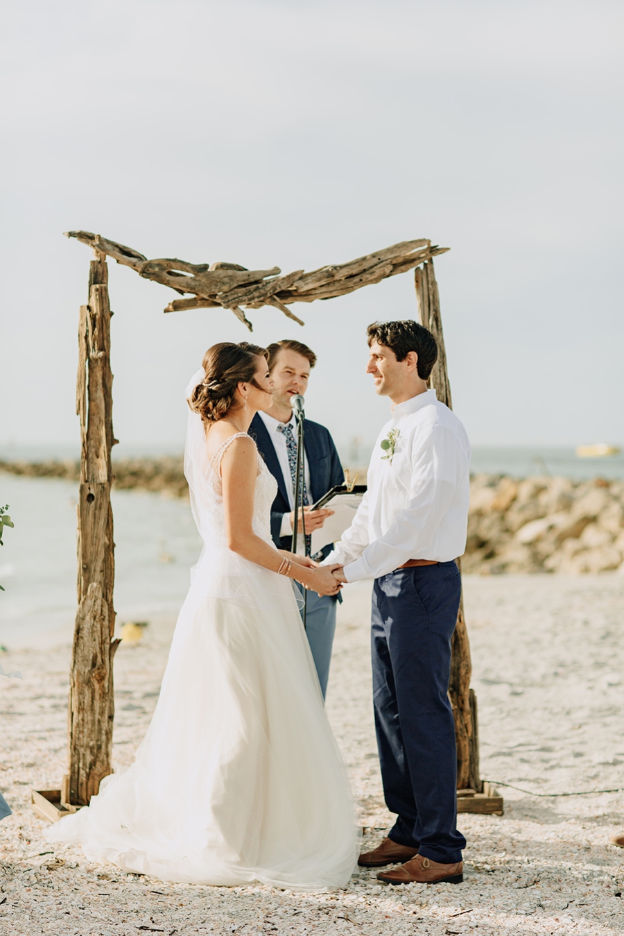 Organic Coastal Inspired Clearwater Beach Wedding via TheELD.com