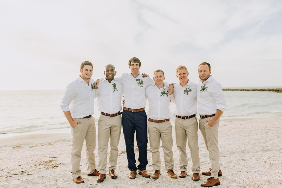 Organic Coastal Inspired Clearwater Beach Wedding via TheELD.com