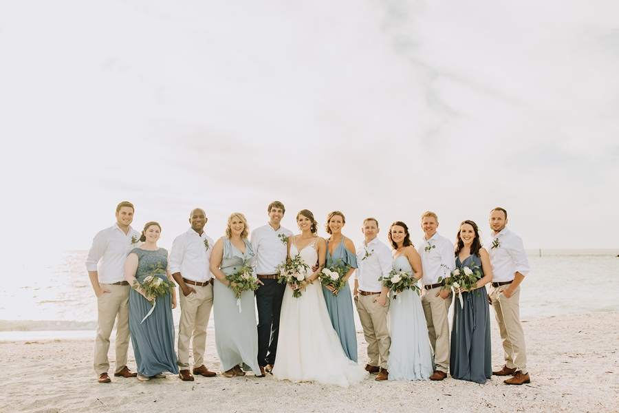 Organic Coastal Inspired Clearwater Beach Wedding via TheELD.com